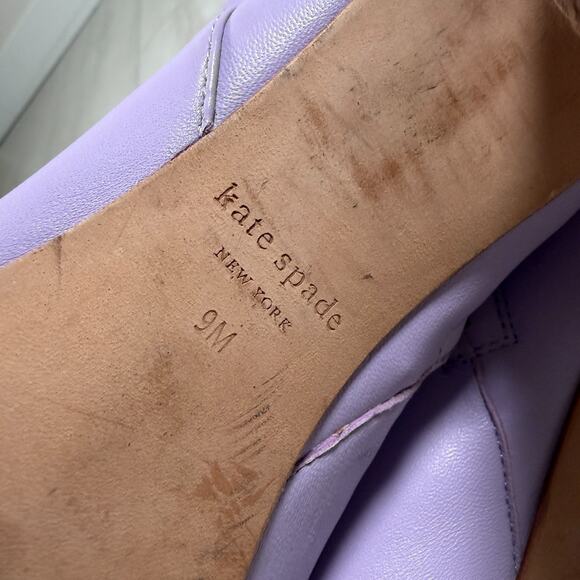 Kate Spade New York Women's 9 Tall Rochelle Boots Purple Lilac Leather - Picture 5 of 9